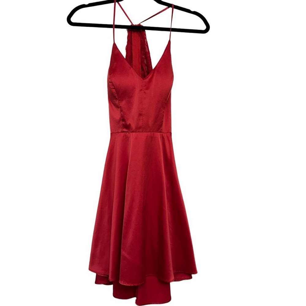 Beautiful silk red dress